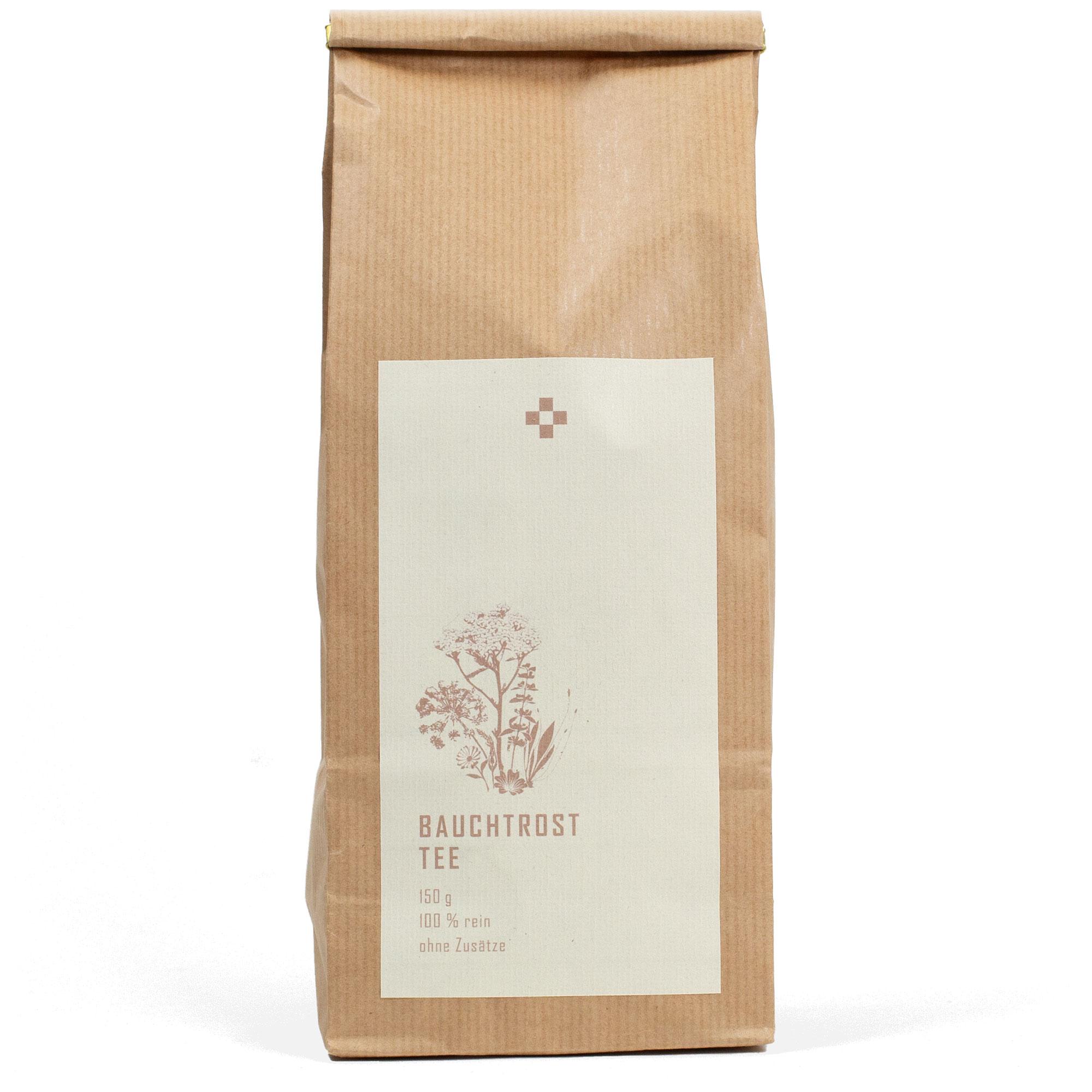 tee, bauchtrosttee, tee-paket, 150 g, ohne zusätze