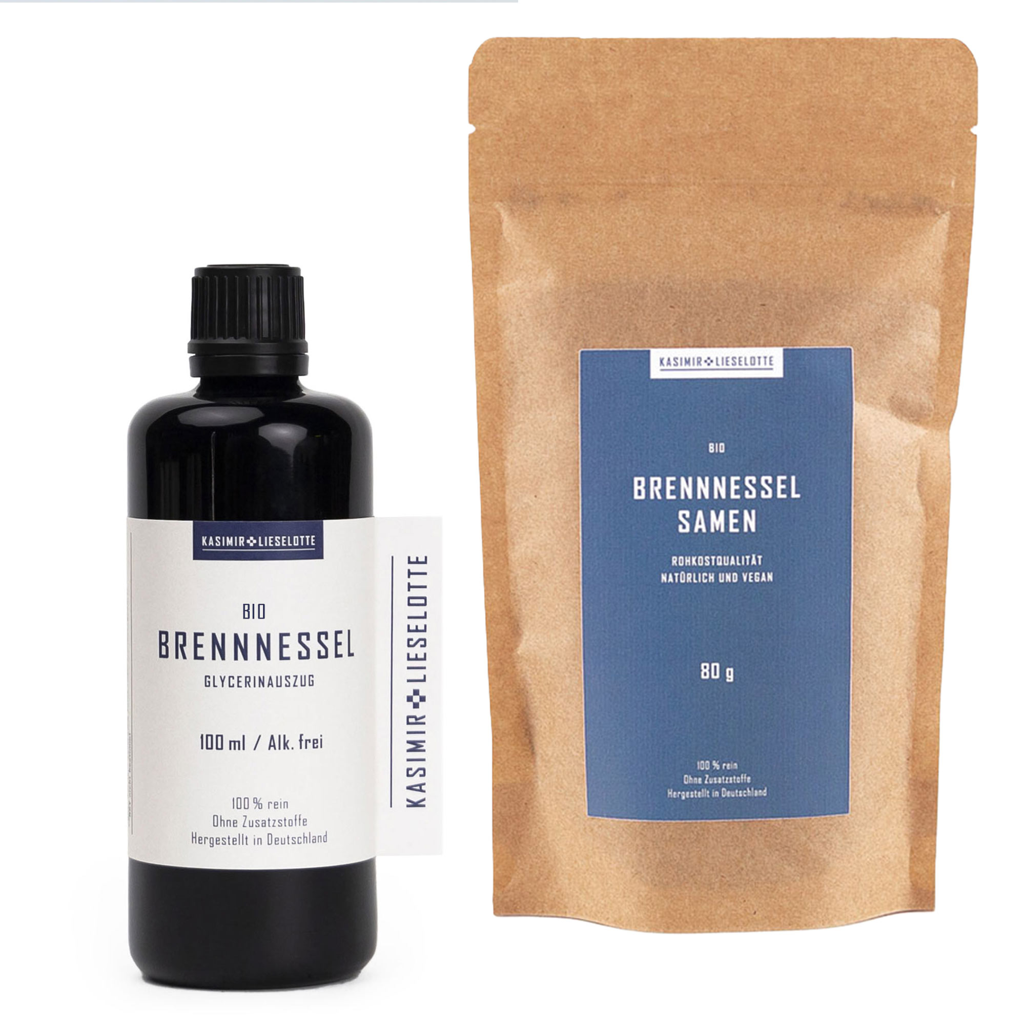 Brennnessel Set mit Bio-Brennnesselsamen und Bio-Tinktur alkoholfrei
