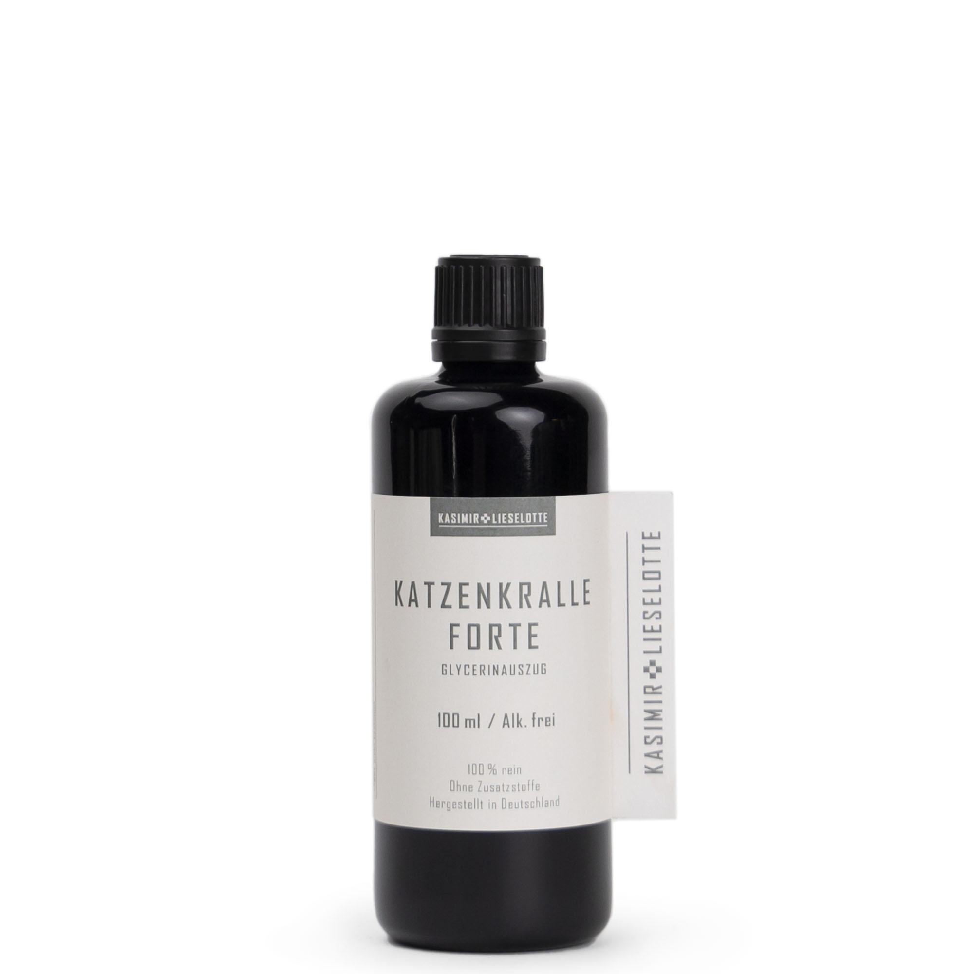 Katzenkrallen Forte, Glyzerinextrakt, 100 ml, Ohne Zusatzstoffe, Hergestellt in Deutschland