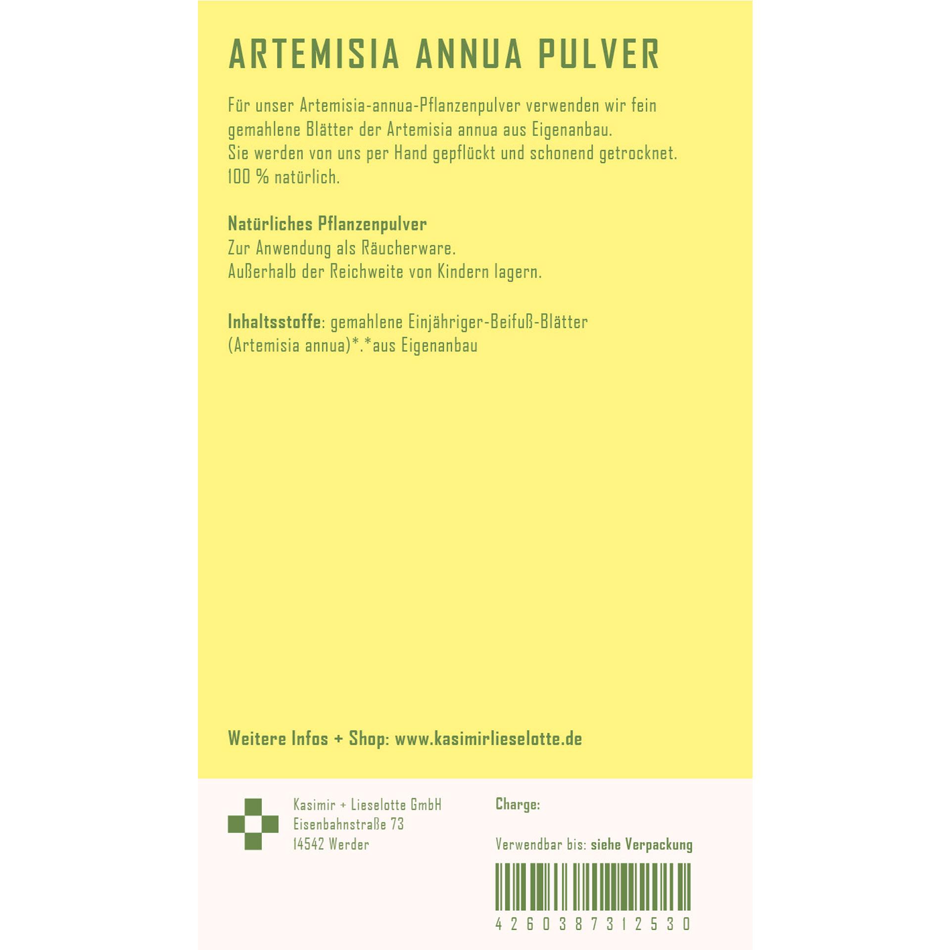 Artemisia annua Pulver - Menge: 180g