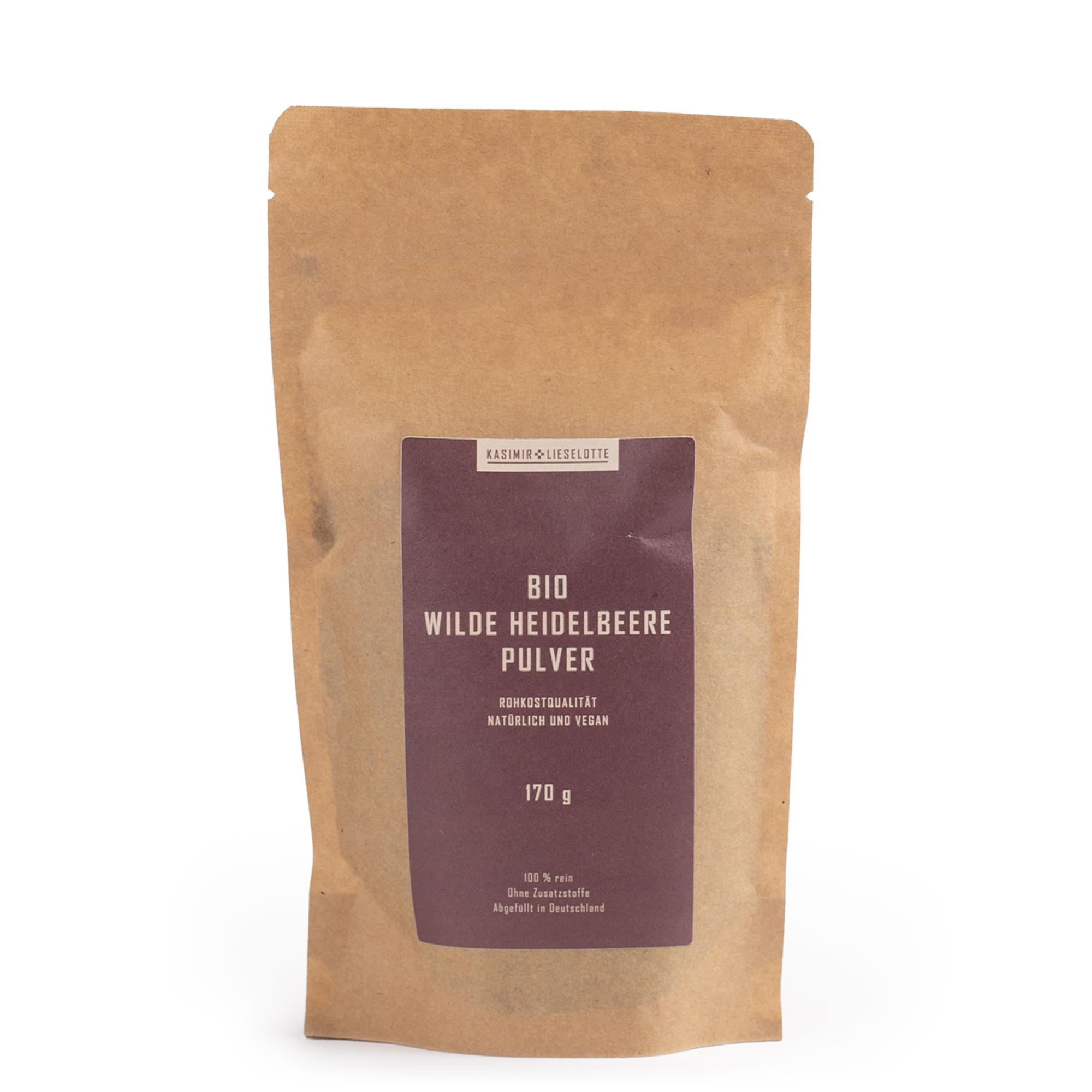 Wilde Heidelbeere Pulver Bio 170 g Wilde Heidelbeere Pulver Bio 170 g