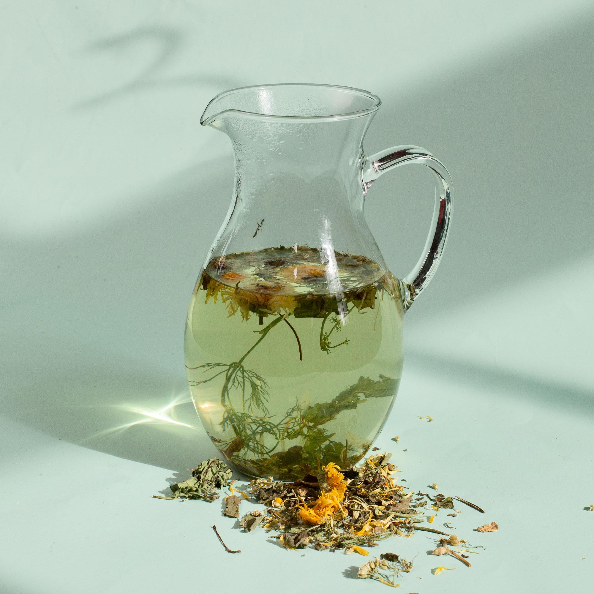 Glas Karaffe, Karaffe, Teekanne, Kräutertee, Transparente Glasvase