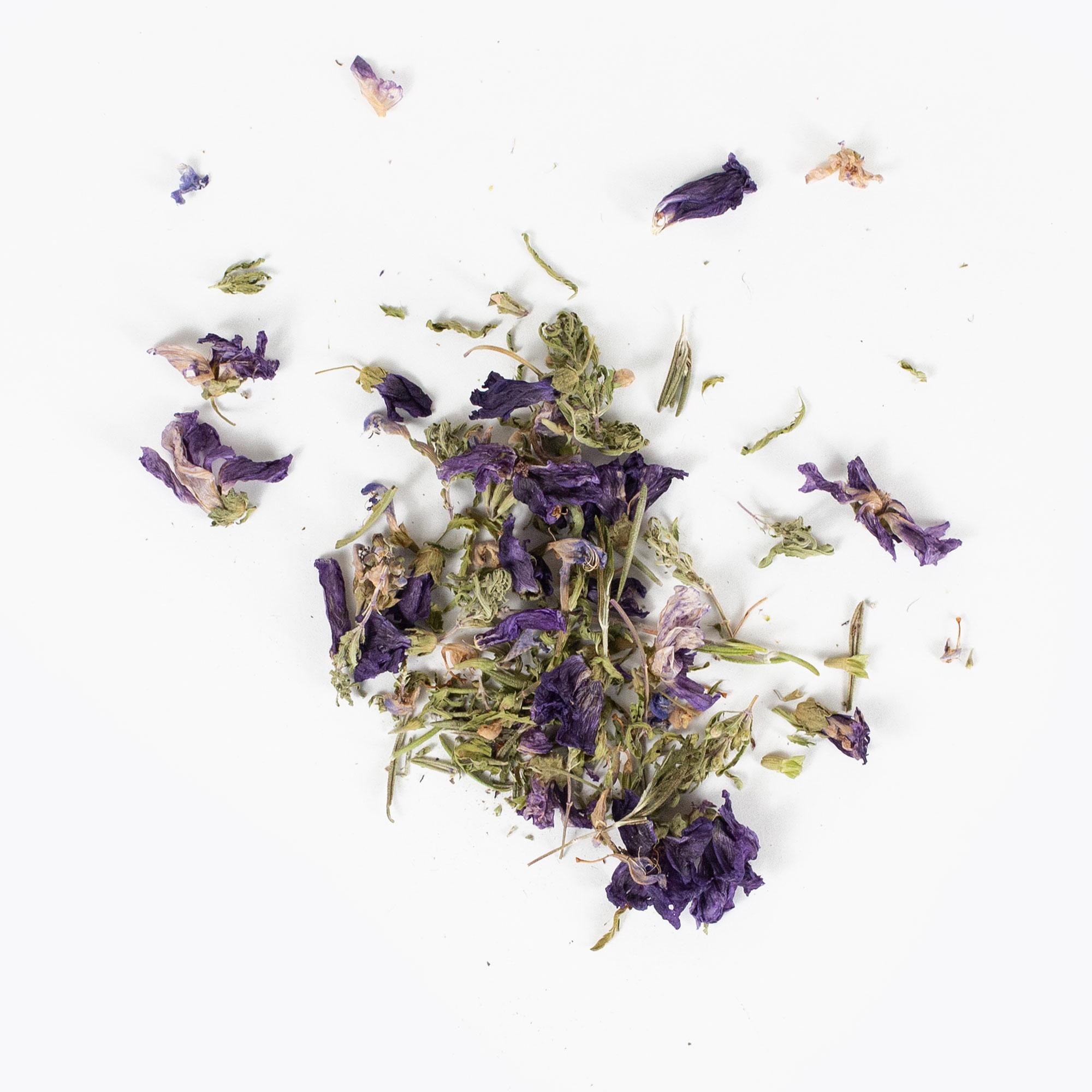 Lavendel, getrocknete Blumen, Kraut, Lila Blüten, Lose Tee