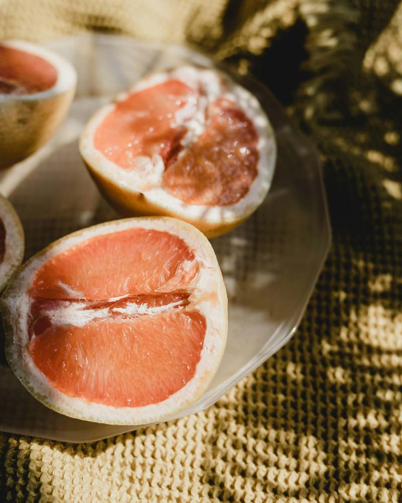 Grapefruit geschnitten