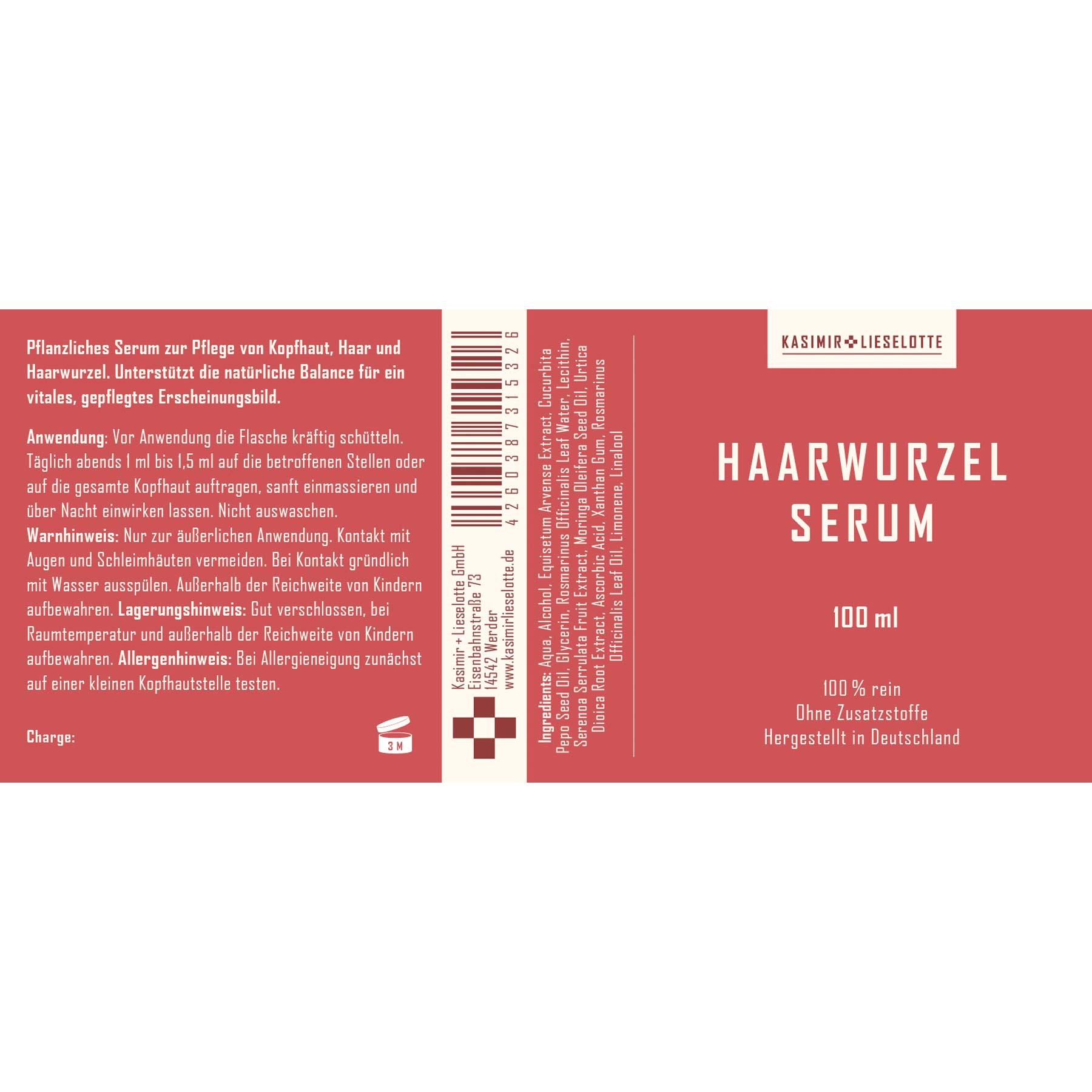 Haarwurzel Serum, Kopfhaut, Haarpflege, 100 ml, serum, Haarwurzel Serum, Pflegemittel, Haarpflege, 100 ml, Rötelrot-Branding