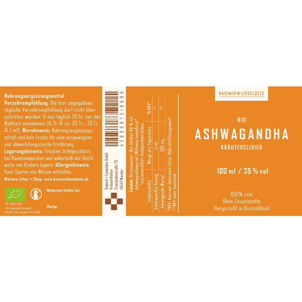 Ashwagandha Tinktur Bio 100 ml