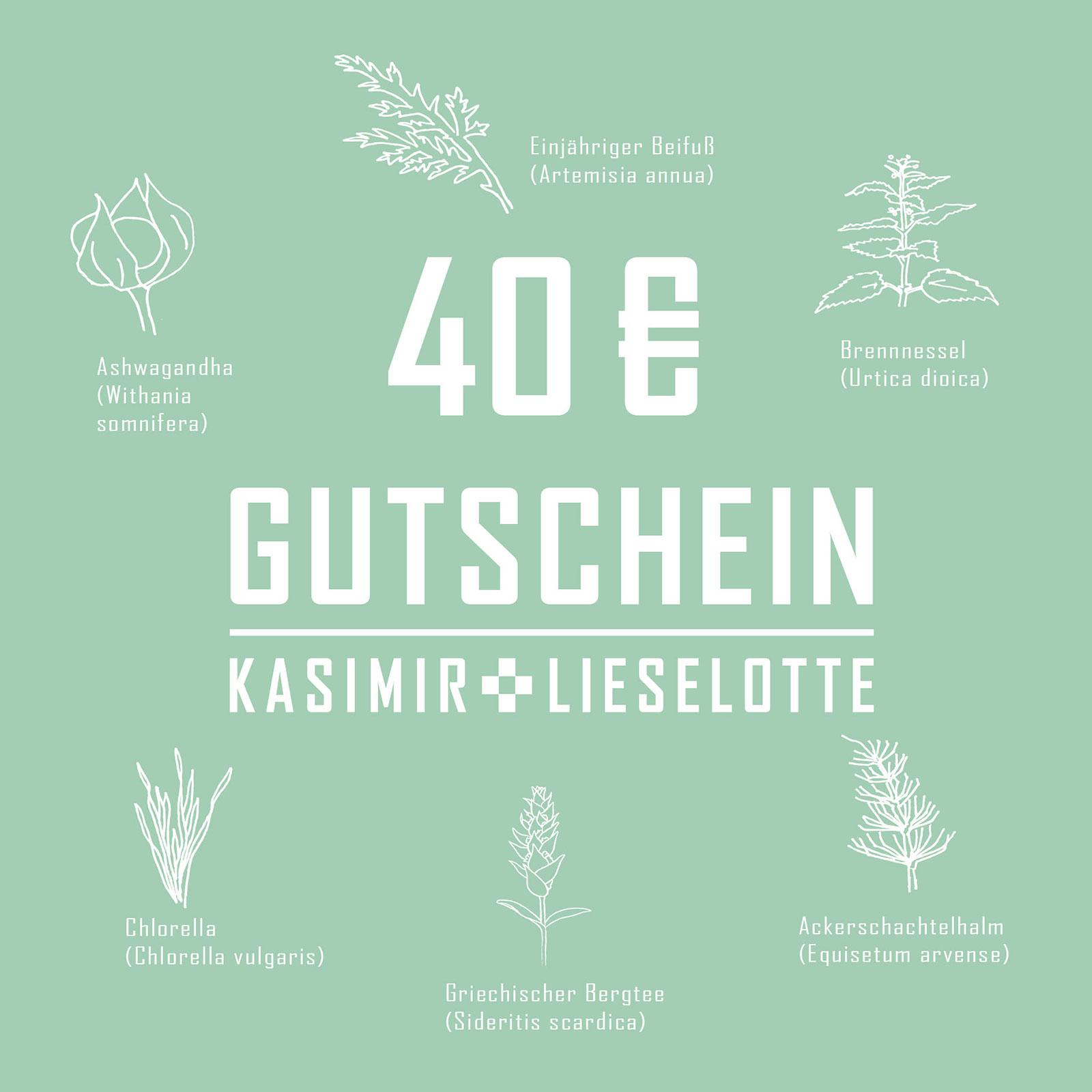 Gutschein - Auswahl: 40 Euro Gutschein