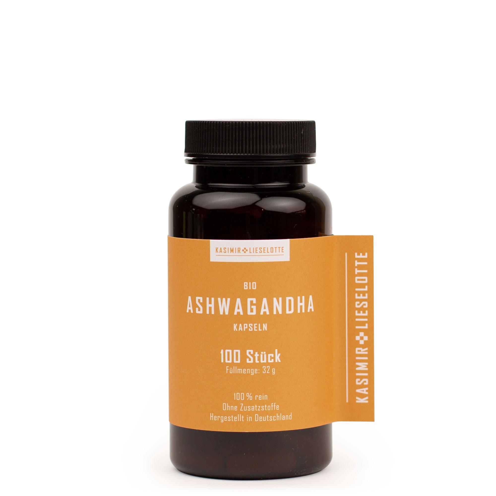 Bio Ashwagandha Kapseln 100 Stück 