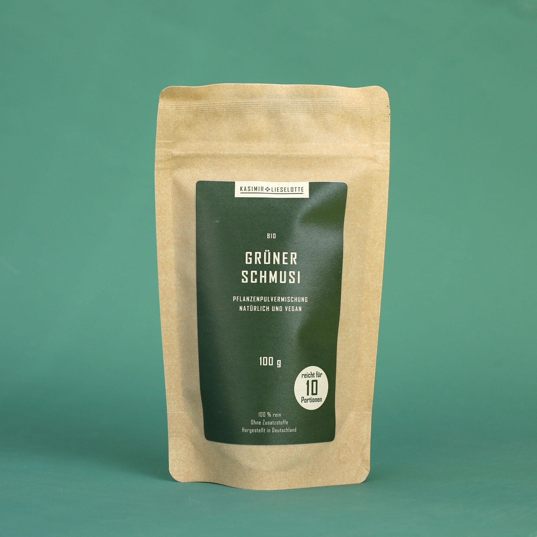 Kräutermischung, Grüner Schmüsi, Bio, Pflanzenpulvermischung, 100 g, Bio, GrünerSchmusi, Pflanzenpulvermischung, vegan, 100 g, Grüner Müsli?, Bio, Pulvermischung, Pflanzenbasierte, 100 g