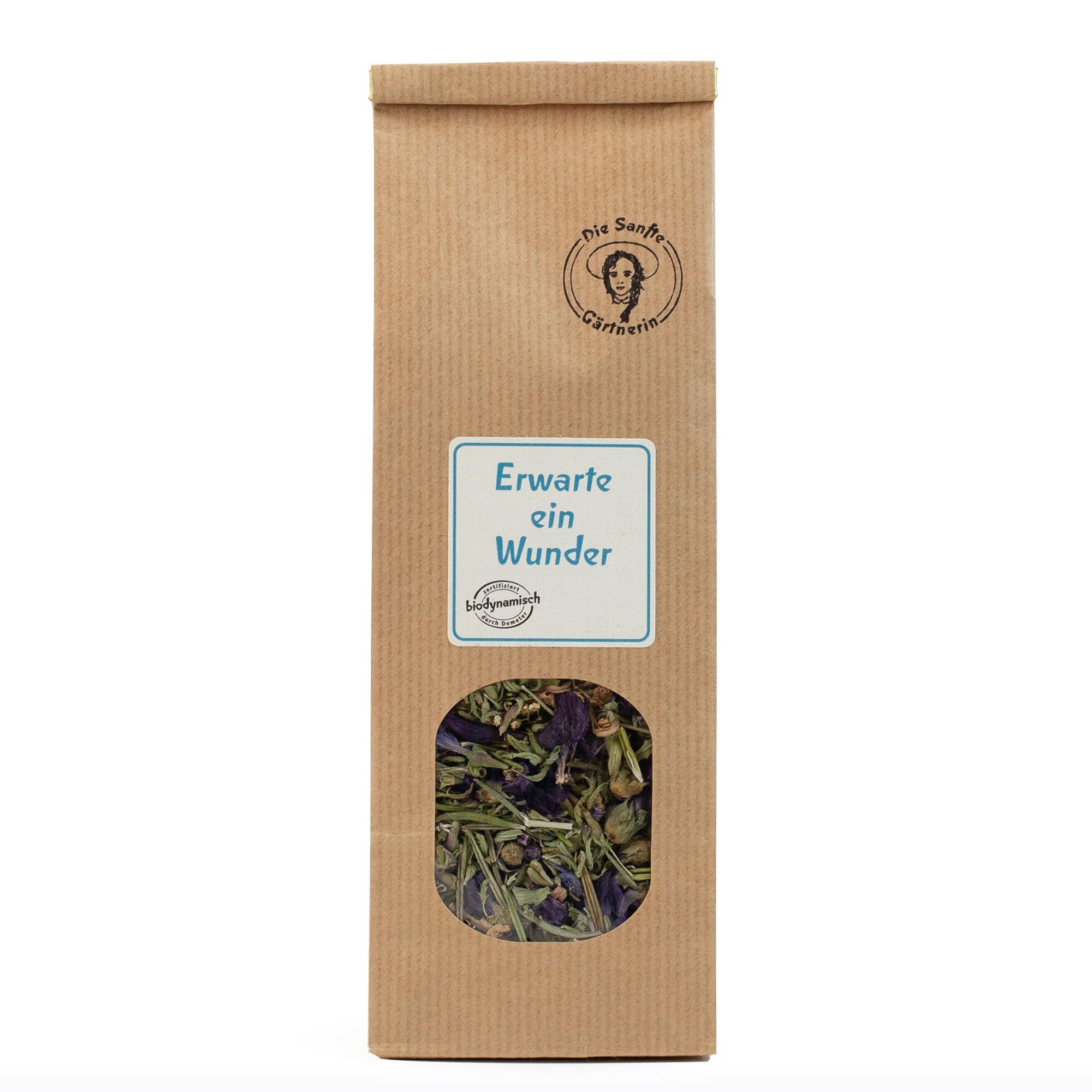 Erwarte ein Wunder - Tee Demeter, Die Sanfte Gärtnerin 35g Erwarte ein Wunder - Tee Demeter, Die Sanfte Gärtnerin 35g