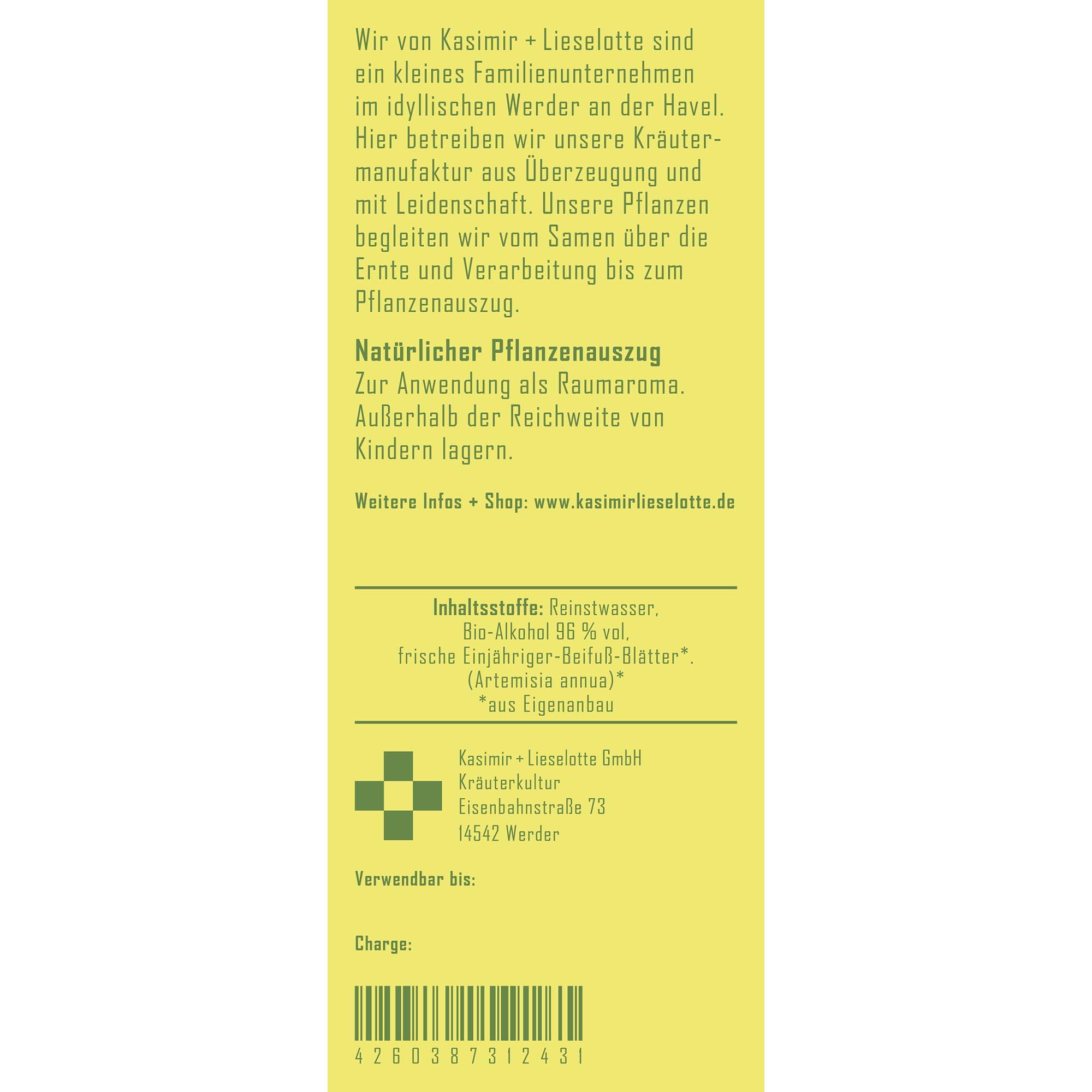 Kräuterteemischung, Kräutertee, Inhaltsstoffe, Naturtext, Etikett