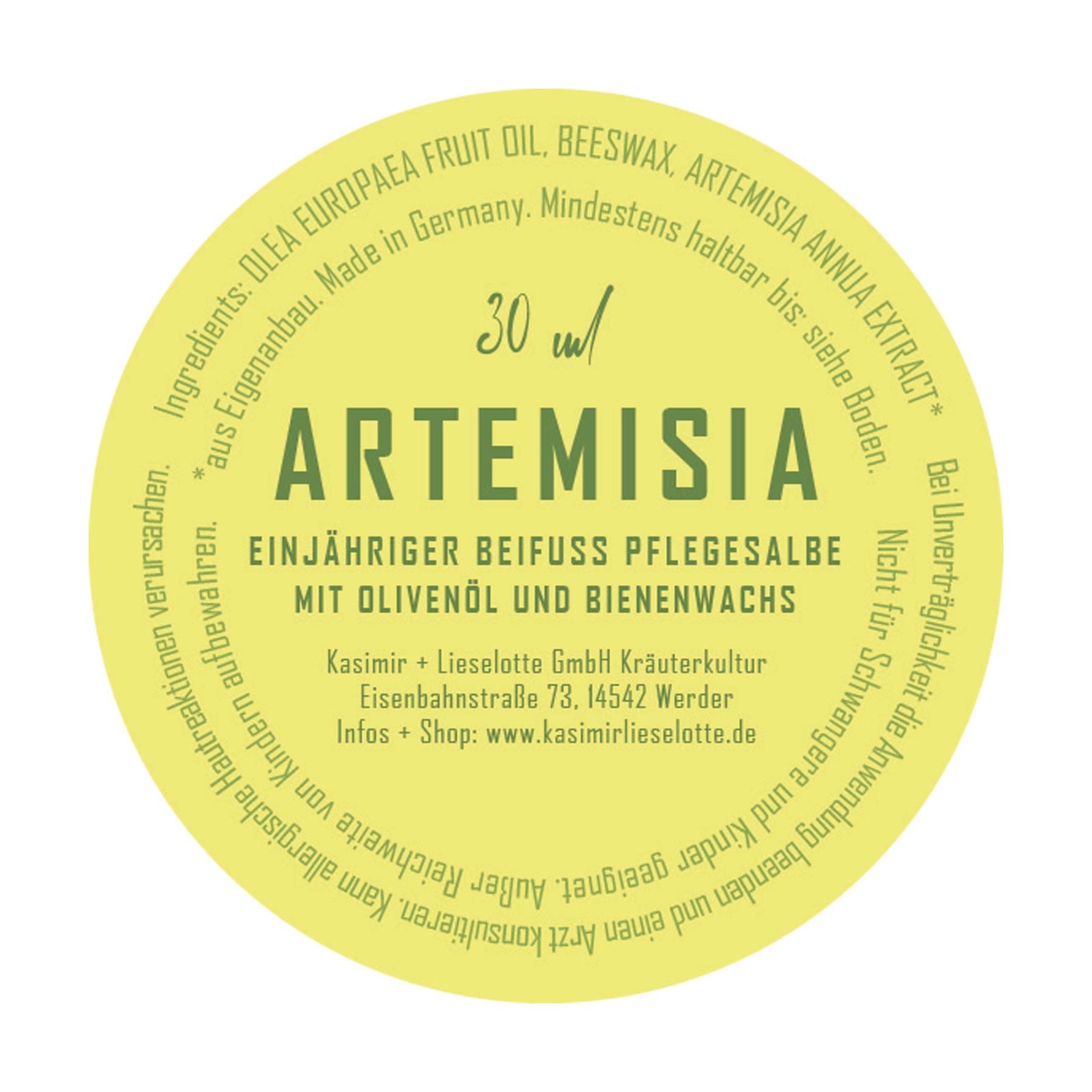 Beeswax, Olivenöl, Honigduft, Kräuterkultur, Artemisia
