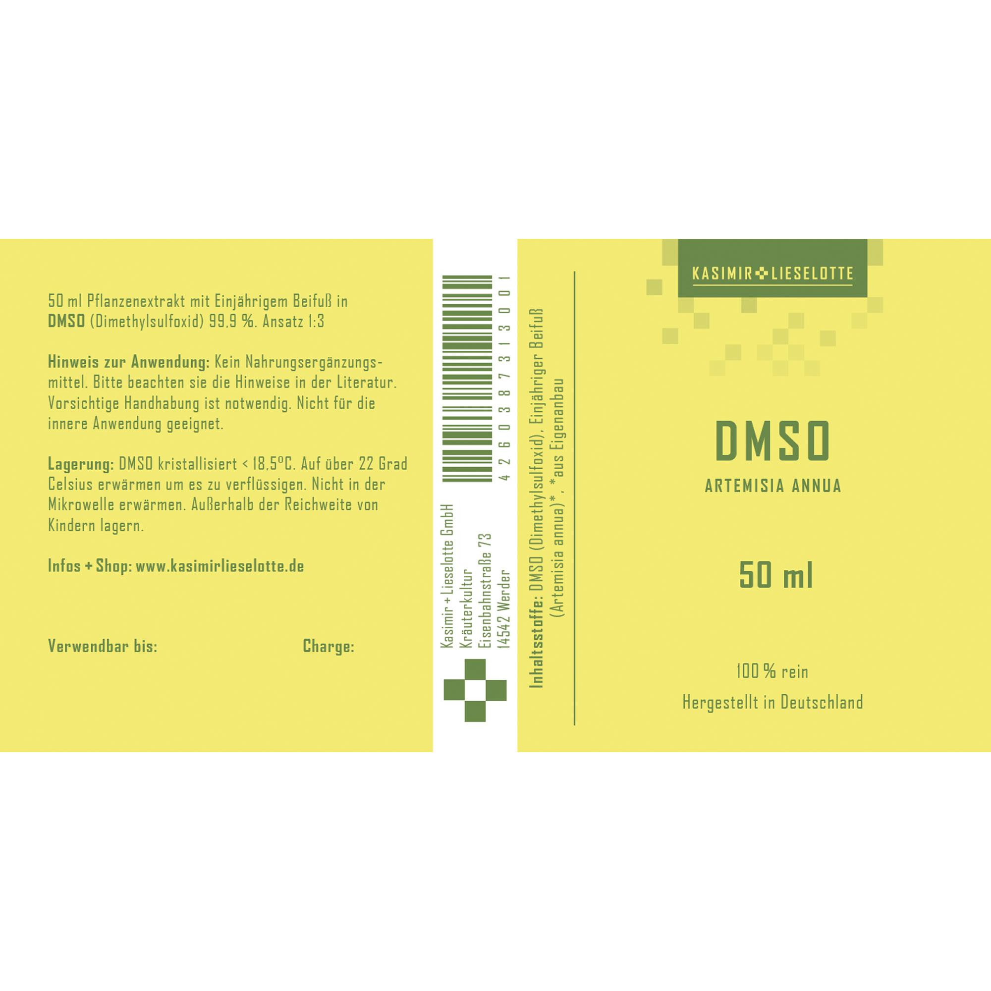 DMSO, 50 ml, Pflanzenextrakt, Einhäriger Beifuß, Artemisia annua