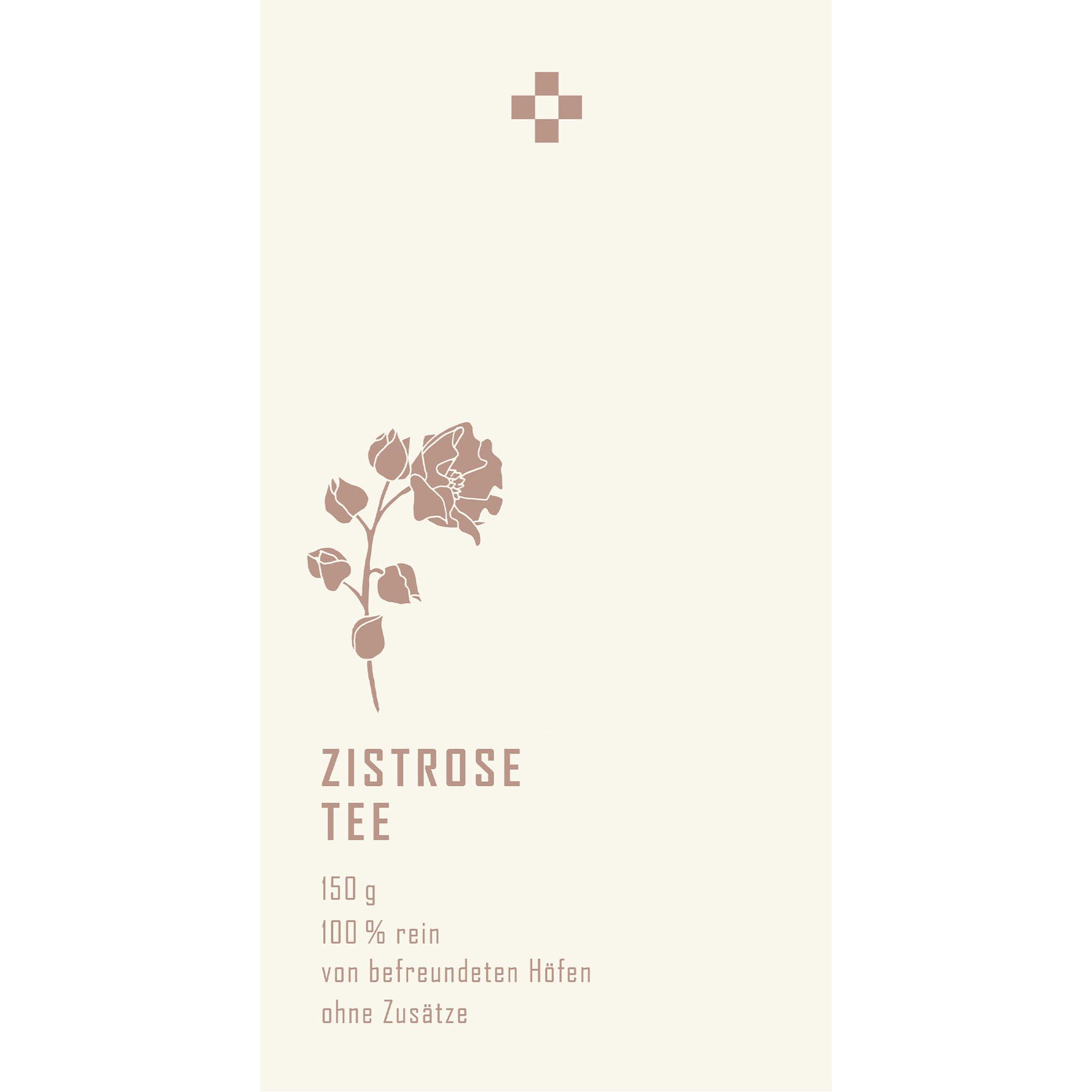 tee, zistrose, rose, tee 150g, 100% rein