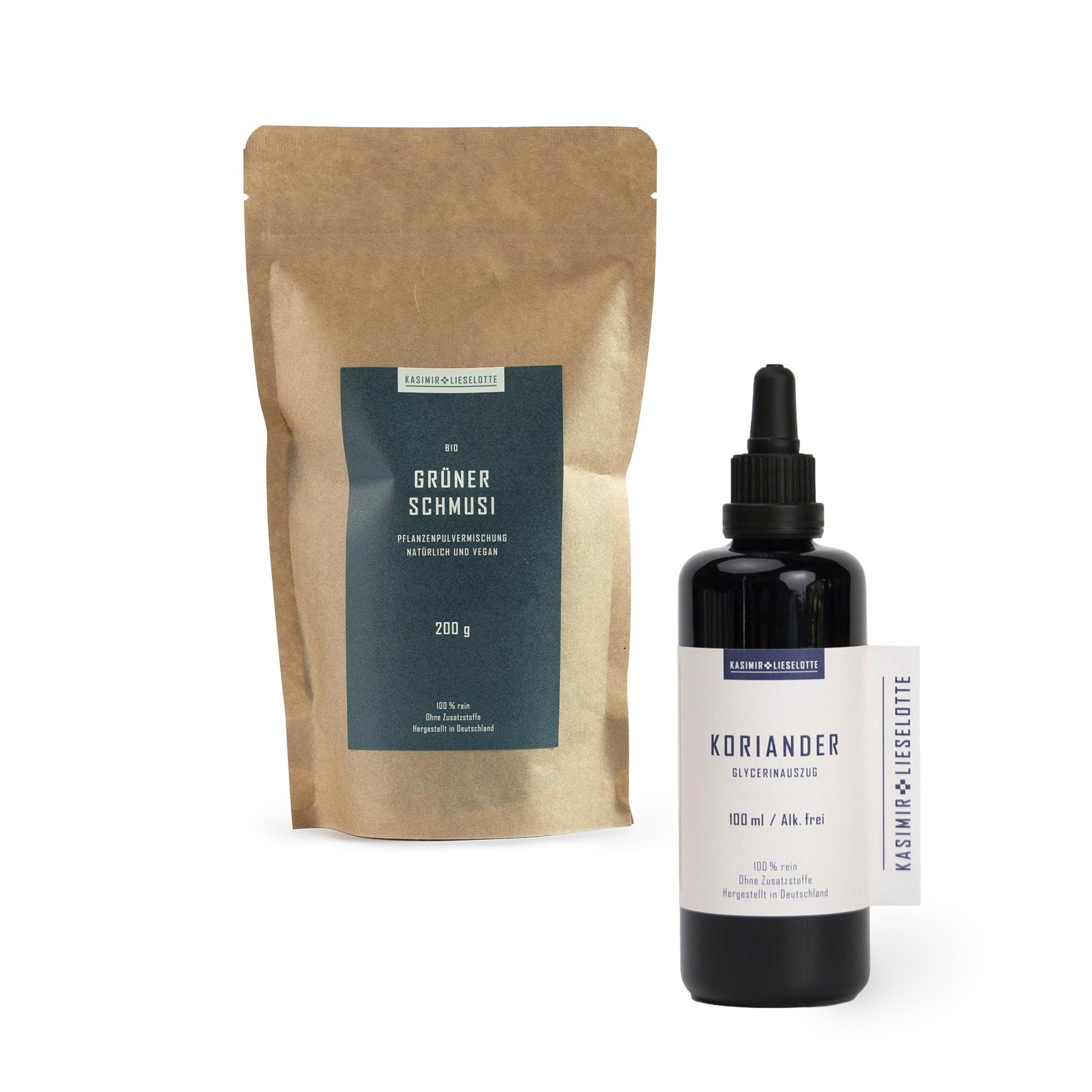 Grüner Schmusi + Koriander Paket