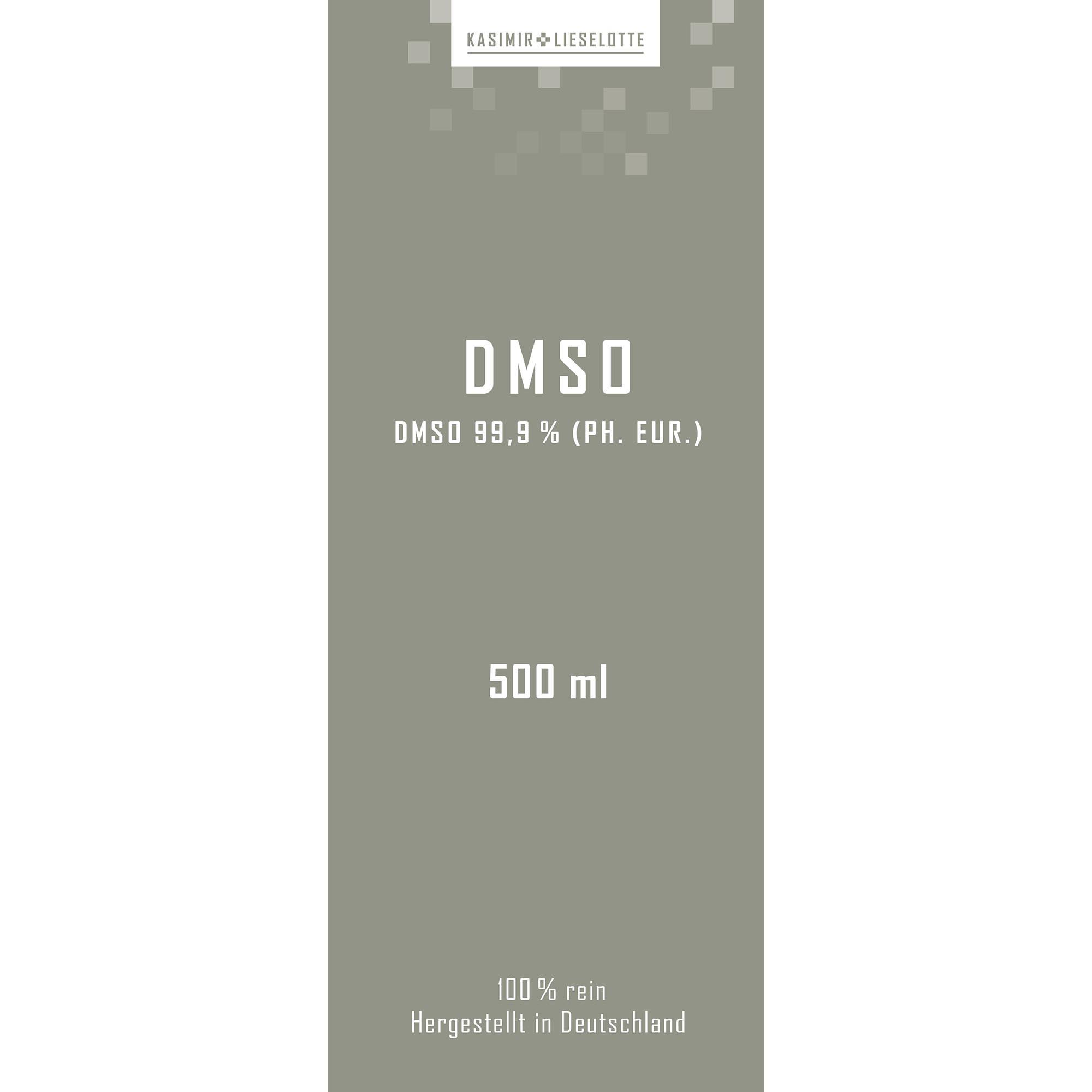 DMSO, 500 ml, Rein, Hergestellt in Deutschland, Ph-Wert 99,9%