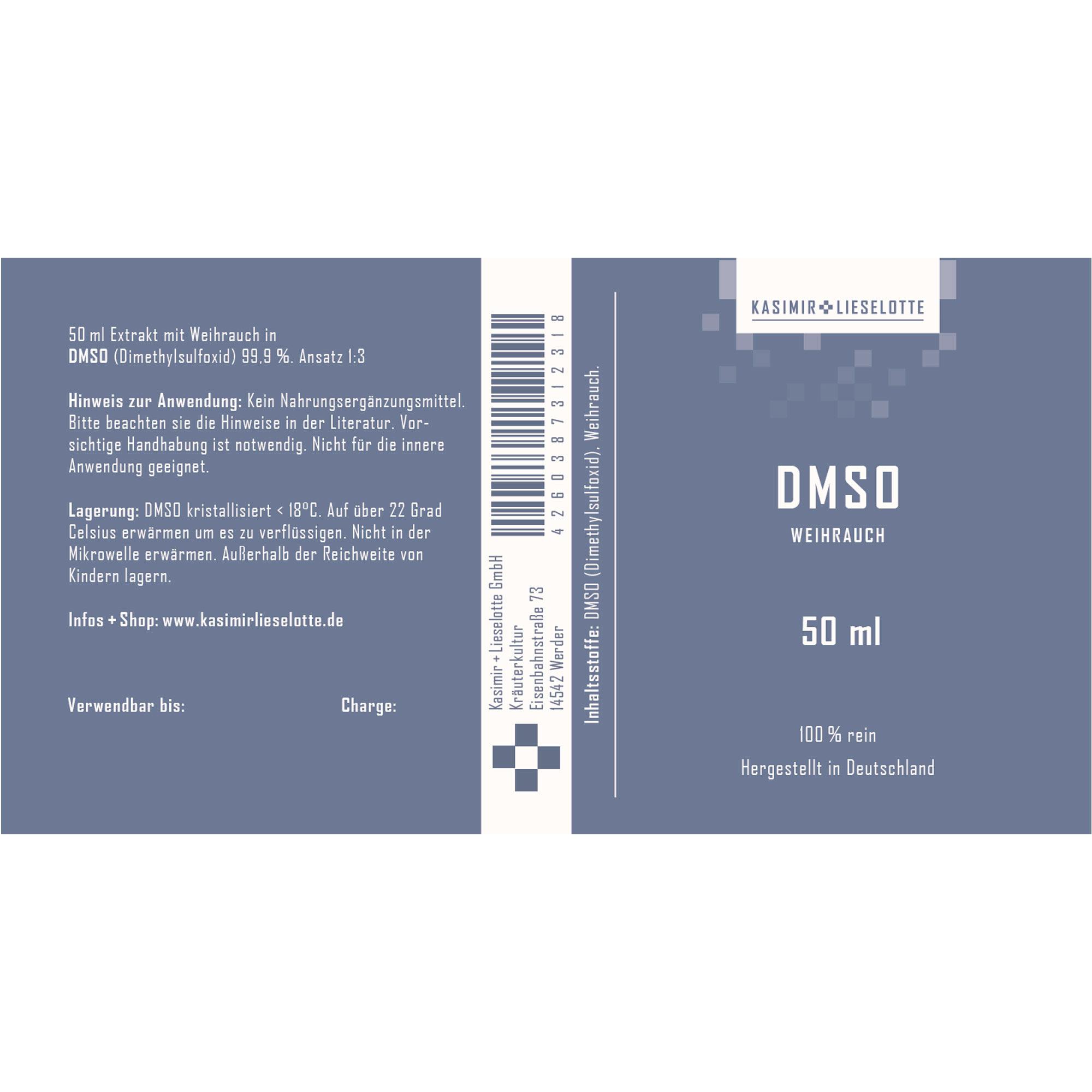 DMSO, Weihrauch, 50 ml, Kristallisiert, Inhaltsstoff