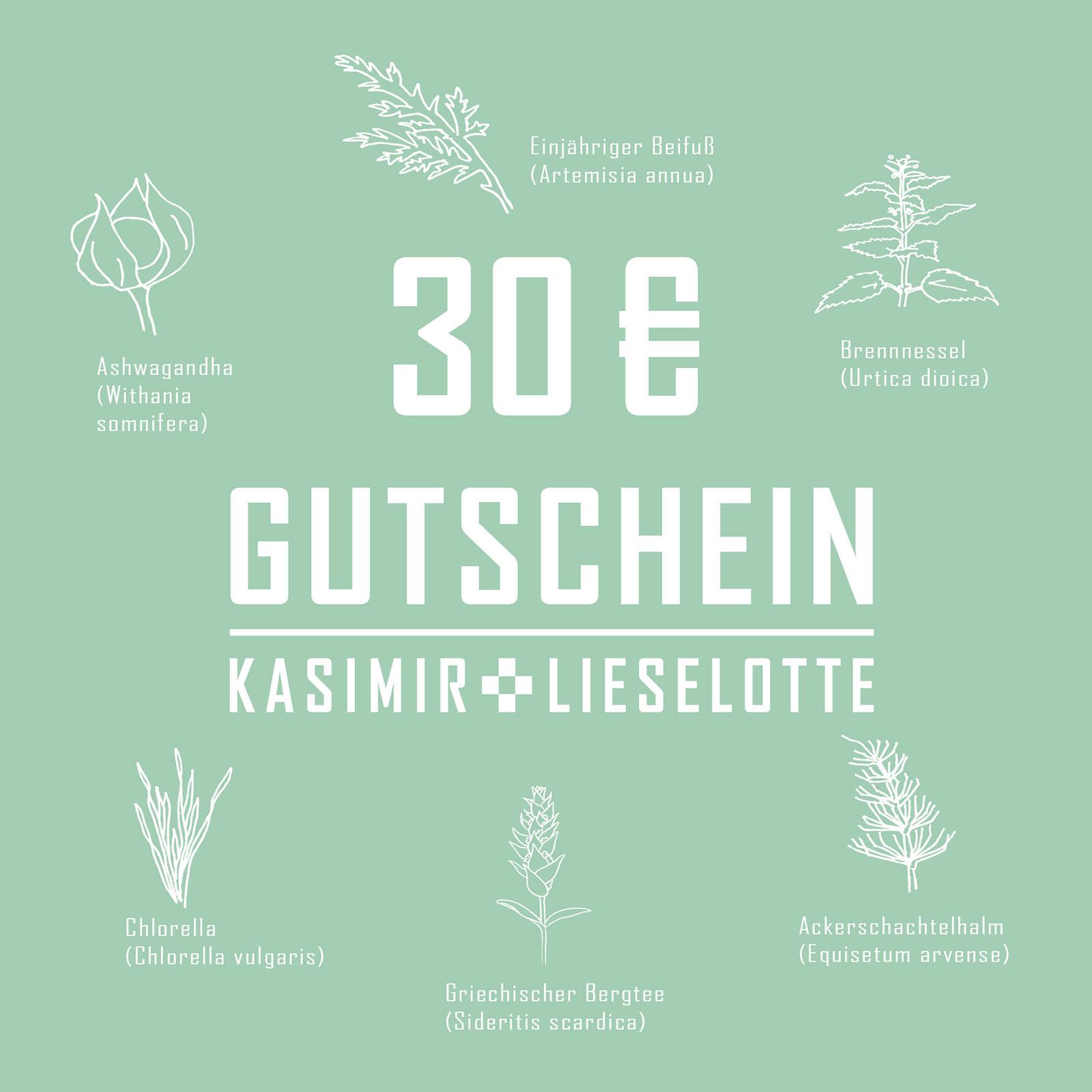 Gutschein - Auswahl: 30 Euro Gutschein