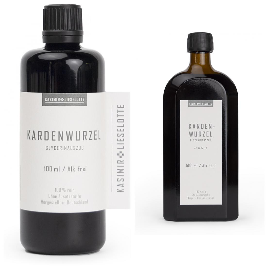 Kardenwurzel, Glycerinsezus, Kardenwurzel, Kardenwurzel-Extrakt, Flüssigpräparat