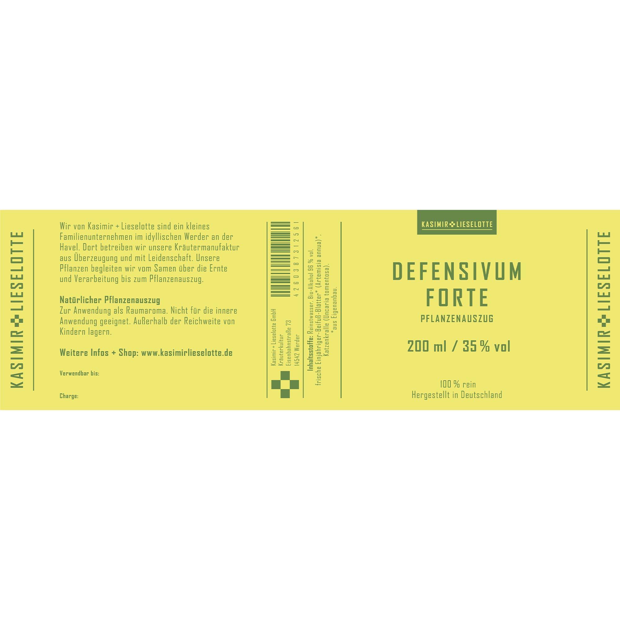 pflanzenextrakt, defensivum, forte, pflanzenauszug, 200 ml