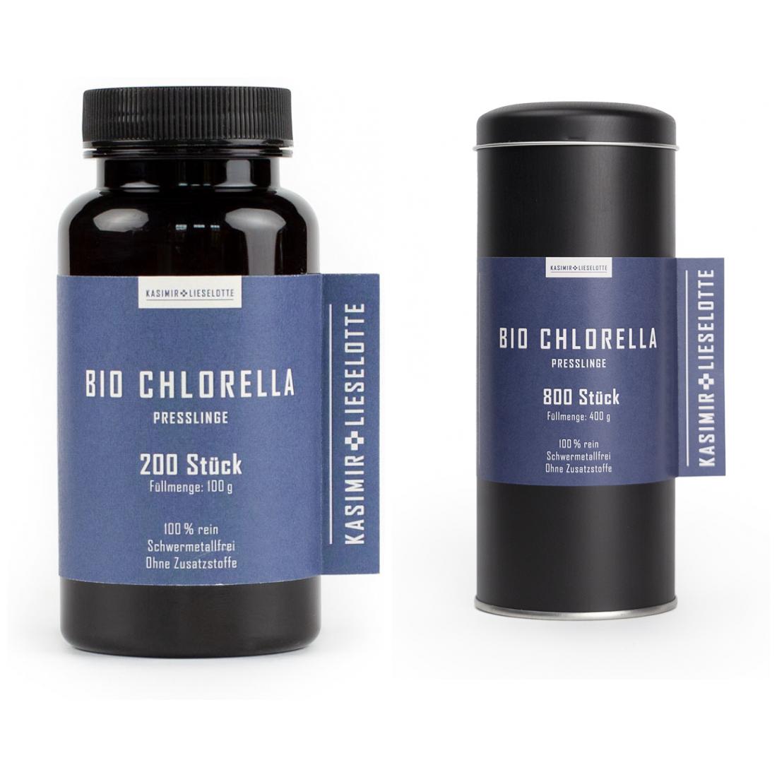 Bio-Chlorella, Chlorella-Pulver, Nahrungsergänzung, Kapseln, 200–800 Stück
