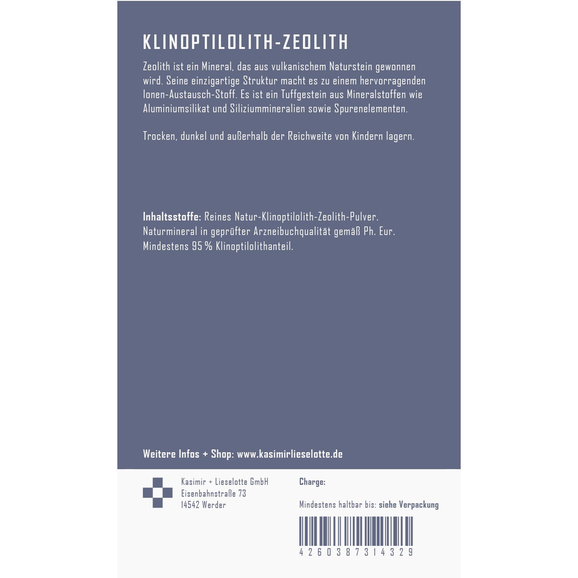 mineral, Klinoptolith, Zeo­lith, Pulver, Inhaltsstoff