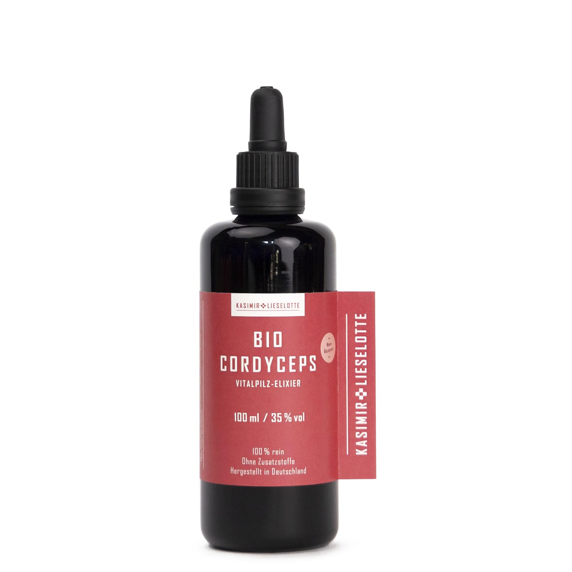Bio Cordyceps, Vitalpilz-Elixier, Flasche, 100 ml, 35% vol