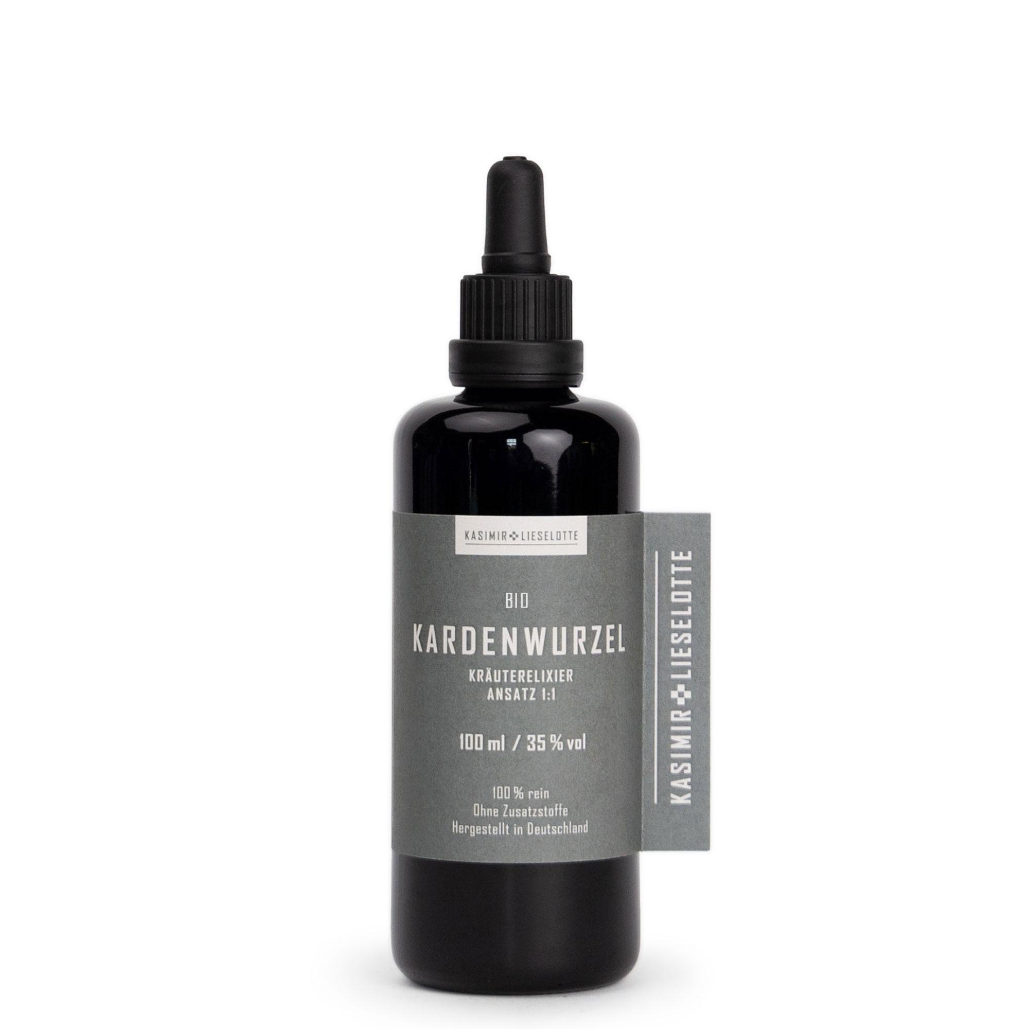 Kräuterelixier, Kardenwurzel, Bio, Tropfen, Flasche
