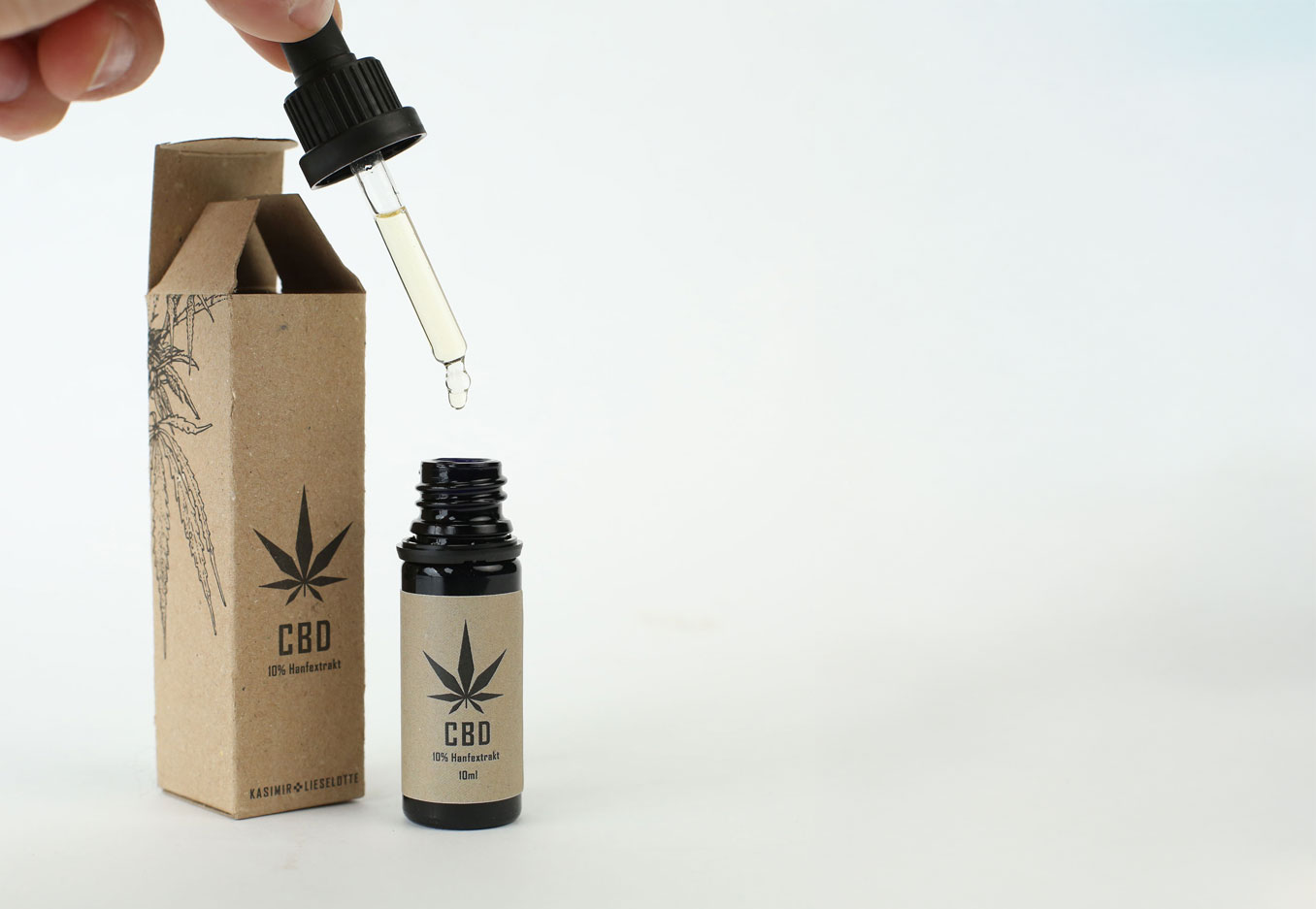 CBD, Hanfextrakt, Öle, Tropfen, Flasche