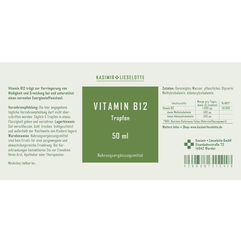 Vitamin B12 Tropfen 50ml