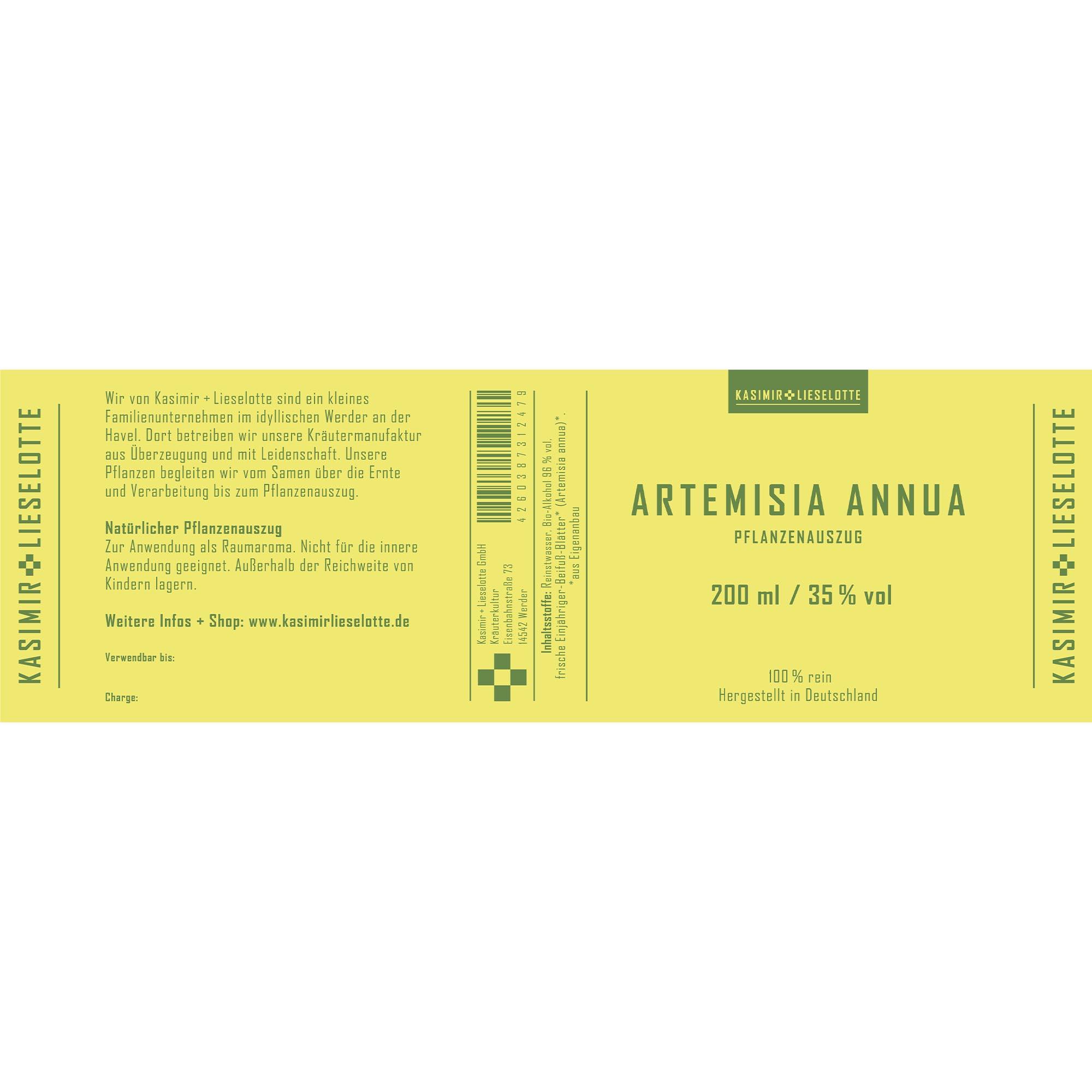 Artemisia Annua, Pflanzenextrakt, Naturprodukt, Hergestellt in Deutschland, 200 ml