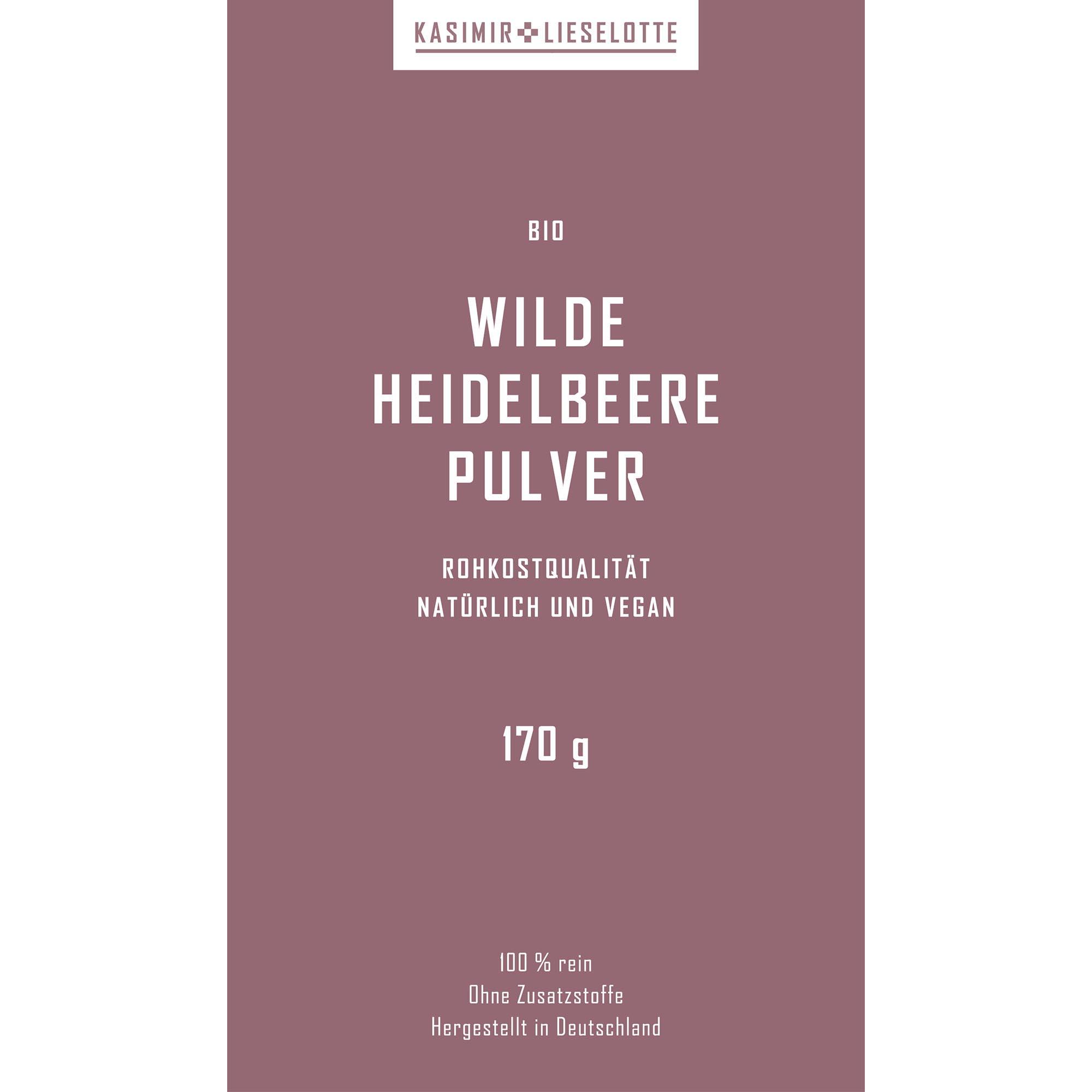 Wilde Heidelbeere Pulver Bio 170 g